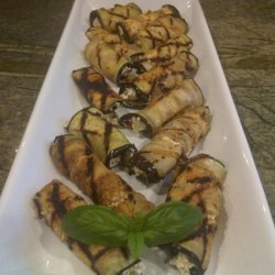 Grilled Eggplant Rollups With Goat Cheese