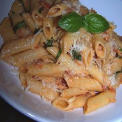 Penne With Pancetta And Garlic Cream