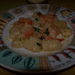 Potato Gnocchi And Tail On Shrimp Scampi With A Ga...