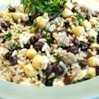 Middle Eastern Rice With Black Beans And Chickpeas