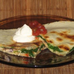 Nothing To It Spinach And Mushroom Quesadillas-ci