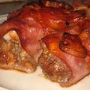 Pancetta-wrapped Pork With Breadcrumbs And Tomatoe...