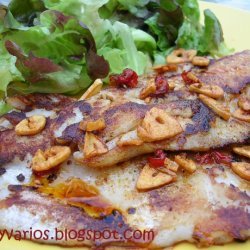 Grilled Fish With Cayenne And Garlic Sauce