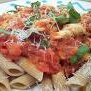 Penne And Chicken Tenderloins With Spiced Tomato S...