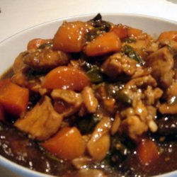 Braised Chicken With Chinese Mushroom And Carrots