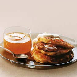 Griddle Cakes with Marmalade and Clotted Cream