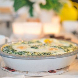 Baked Eggs on Creamed Spinach