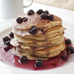 Blueberries with Yogurt and Maple-Blueberry Syrup