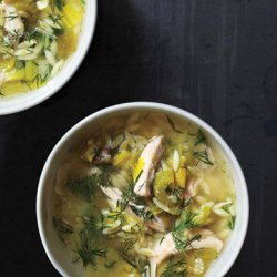 Lemony Chicken and Orzo Soup