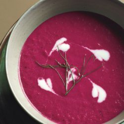 Beet and Fennel Soup with Kefir