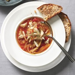 Tomato, Fennel, and Crab Soup