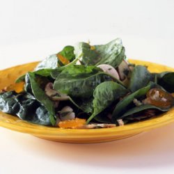 Spinach Salad with Almonds and Kumquats