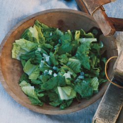 Romaine Salad with Anchovy Dressing and Parmesan