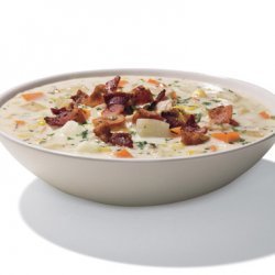 New England Clam and Corn Chowder with Herbs