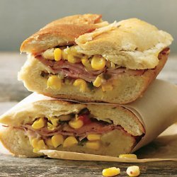 Ham and Corn Relish Cooler-Pressed Sandwiches