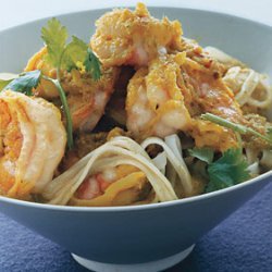 Green Curry Shrimp with Noodles