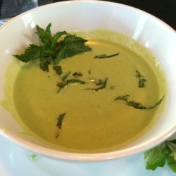 Cold Minted Pea and Buttermilk Soup