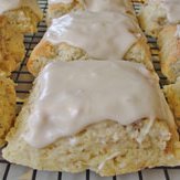 Frosted Cream Cheese Walnut Scones