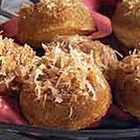 Upside-down Coconut-maple Corn Muffins