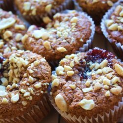 Peanut Butter & Jelly Power Muffins