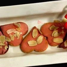 Almonds Heart Biscuits
