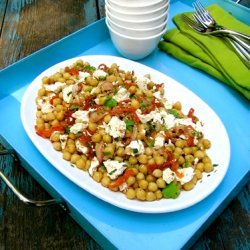 Chickpea Salad With Sundried Tomatoes Feta And A F...
