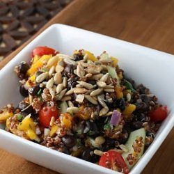 Quinoa And Black Bean Salad With Apricot Lime Vina...