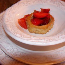 Strawberry Salad In Puff Pastry Shells