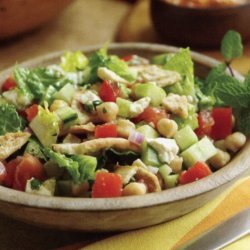Fattoush Salad With Chick Peas And Feta