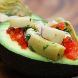 Stuffed Avocados With Hearts Of Palm And Artichoke...