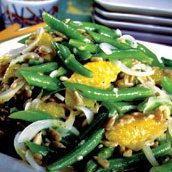 Chinese Long Bean Salad W Tangerines And Sherry-mu...