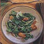 Watercress Salad With Fried Morels