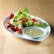 Green Salad With Posole And Creamy Cilantro-lime V...