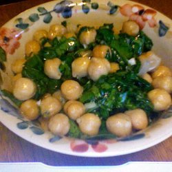 Chick Pea And Spinach Salad