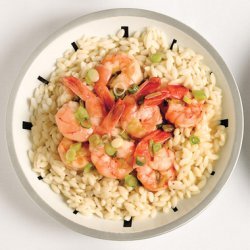 Shrimp Scampi with Green Onions and Orzo