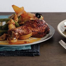 Paprika Roast Chicken with Sweet Onion