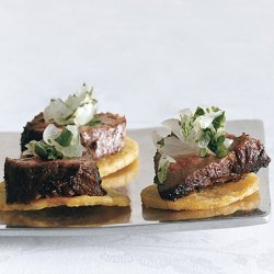 Jerk Beef on Plantain Chips