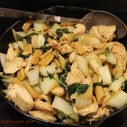 Chicken with Bok Choy and Baby Corn