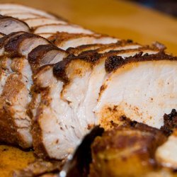 Smoked-Paprika Pork Rib Roast with Sherry Raisin Vinaigrette
