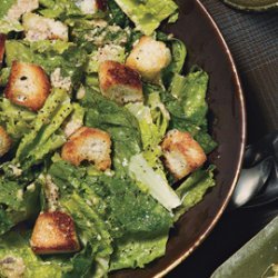 Caesar Salad with Sourdough Croutons