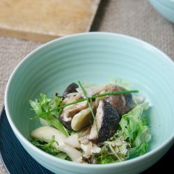 Mushroom Salad with Yuzu Dressing