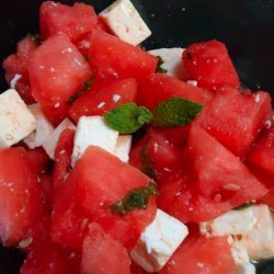 Watermelon, Feta & Mint Salad