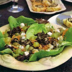 Salad With Grapes And Feta Cheese