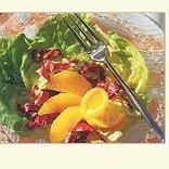 Fresh Green Salad With Orange Segments And Fat-fre...