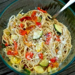 Grilled Sweet Pepper And Summer Vegetable Pasta Sa...
