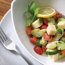 Marinated Vegetable Salad With Mozzarella Or Feta