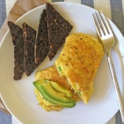 Salmon And Avocado Omelet
