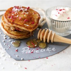 Raspberry Lime And Coconut Pancakes