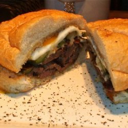 Steak, Egg And Asparagus Sandwich