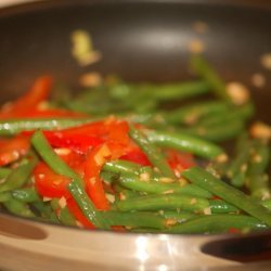 Green Beans With Red Peppers And Garlic